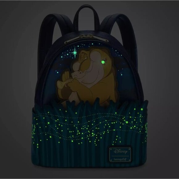 Disney100 Loungefly Princess and the Frog Louis Ray Glow in Dark Mini Backpack main image 8